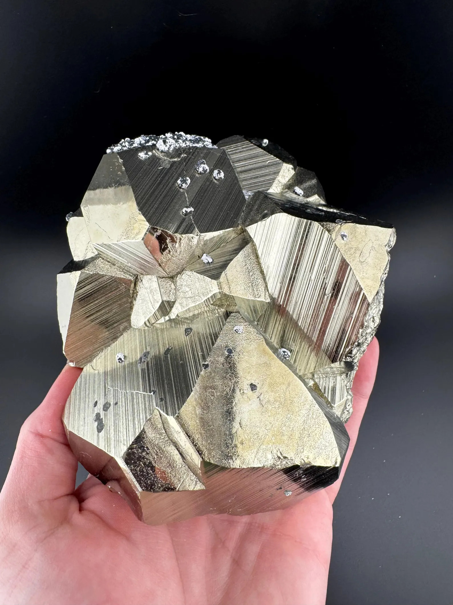 Pyrite - Large, Lustrous, Dodecahedral Specimen
